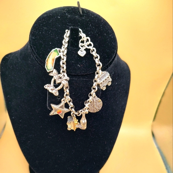 Brighton State of California Charm Bracelet Silver Plated! - Picture 2 of 14